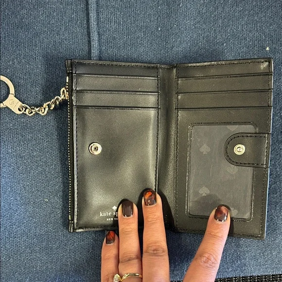 Kate Spade Black Quilted Shoulder Bag with Chain - Picture 3 of 9